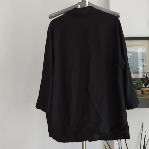 Zara Open draped front Light Blazer - Picture 3 of 9